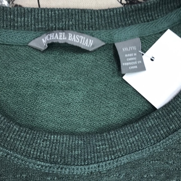 MICHAEL BASTIAN French Terry Pullover Sweater - Picture 5 of 5